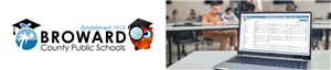 Broward Schools logo with computer